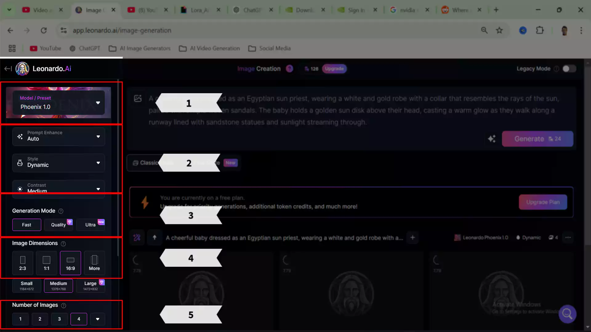 leonardo-ai-image-settings-page
