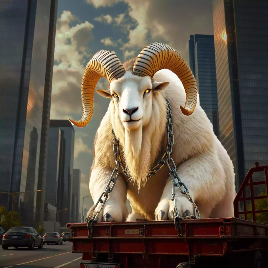 ai-gigantic-goat-on-truck