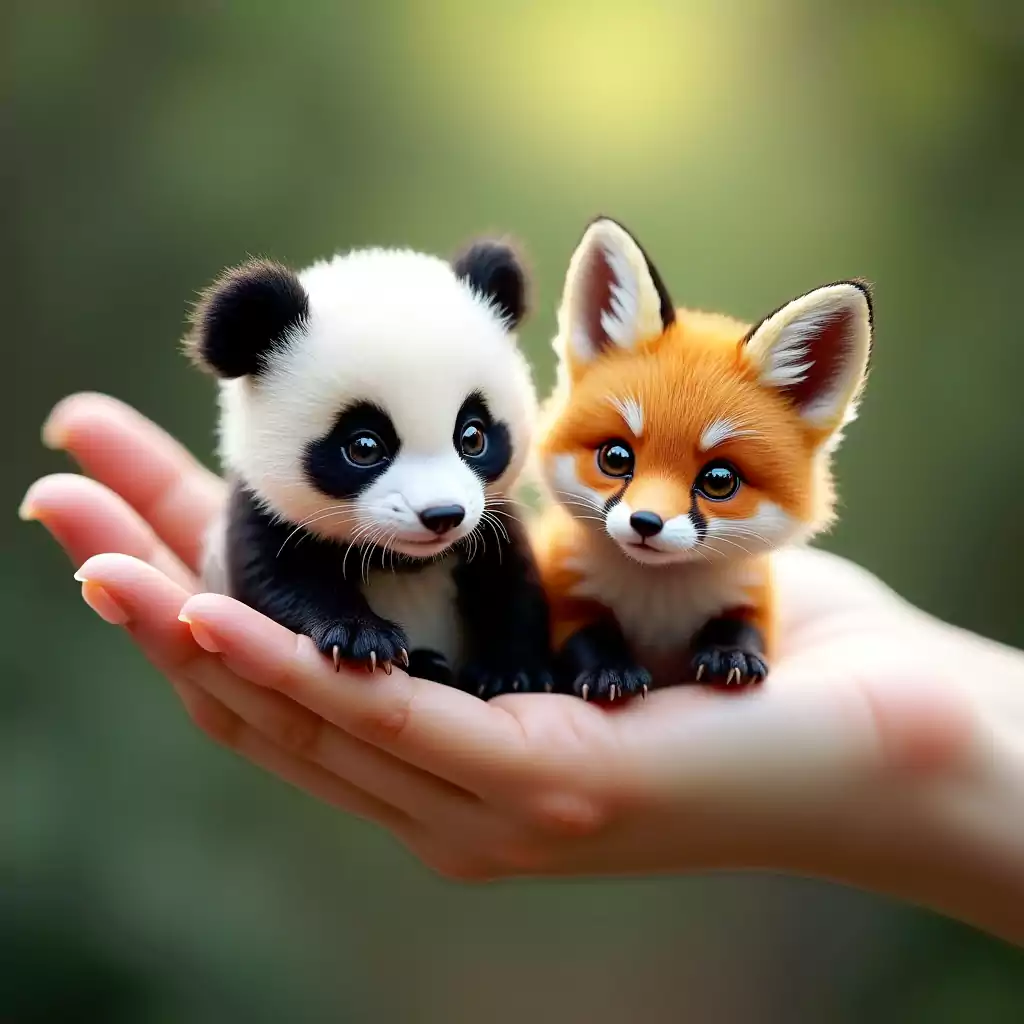 miniature-ai-panda-and-fox