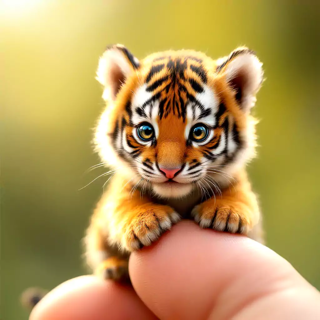 miniature-tiger-on-human-finger