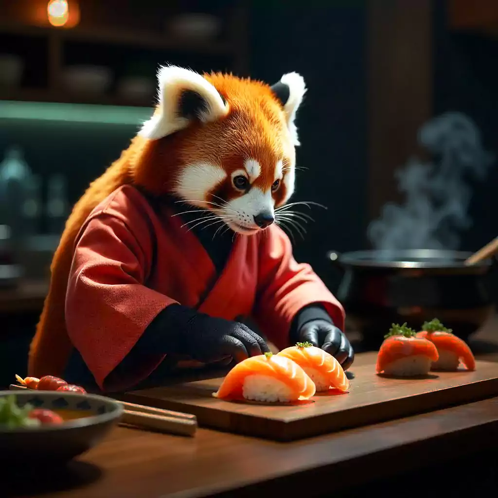 the-playful-red-panda-sushi-master