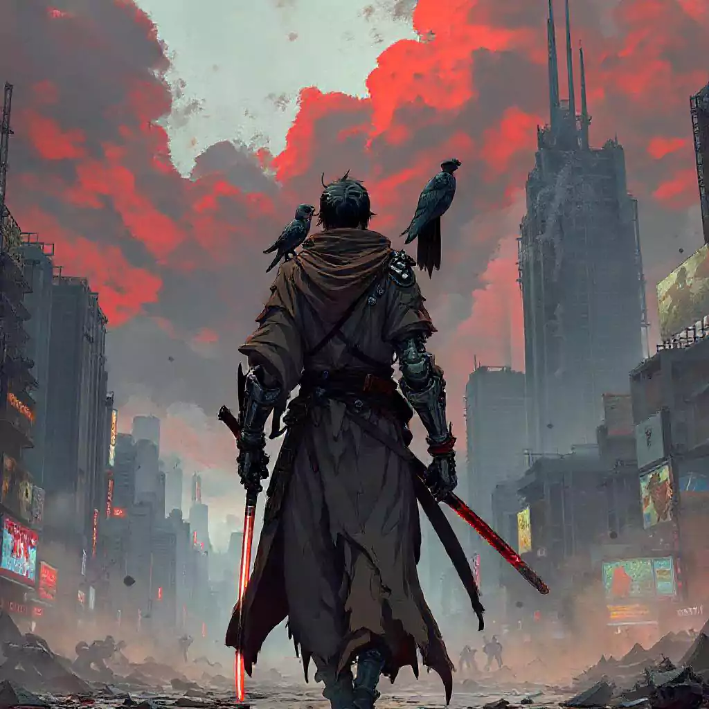 ai-anime-cybernetic-ronin