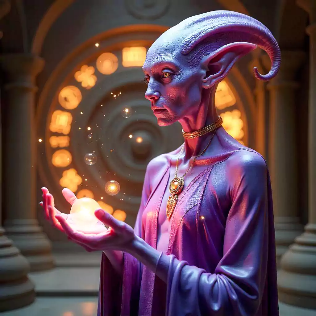 alien-diplomat-with-bioluminescent-skin-and-floating-orbs-of-energy