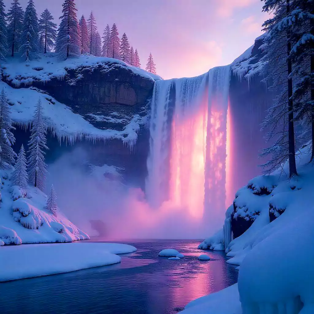 enchanted-frozen-waterfall