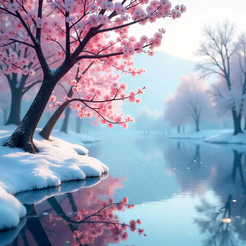 frosted-cherry-blossom-trees-in-winter