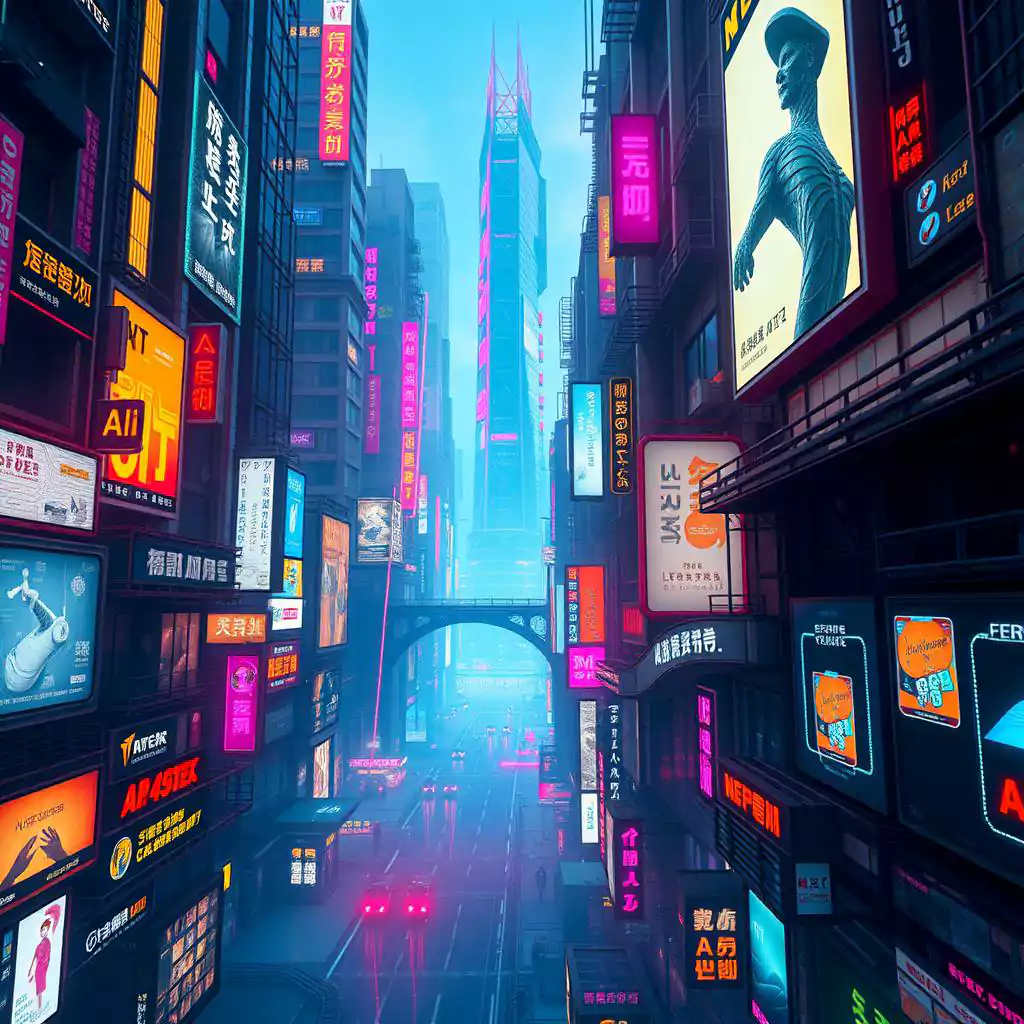 hyper-connected-cyberpunk-smart-city